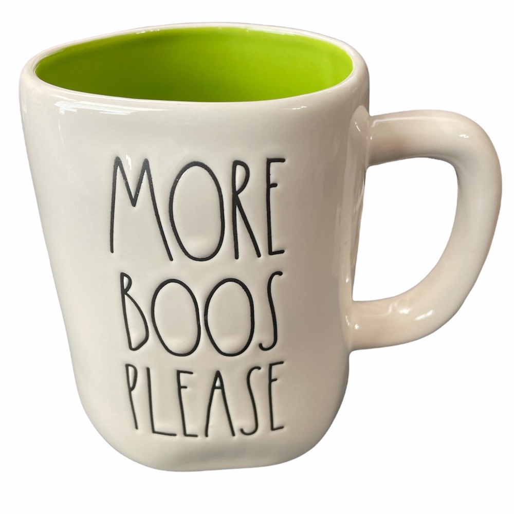 NEW Rae Dunn MORE BOOS PLEASE Halloween Mug 👻👻